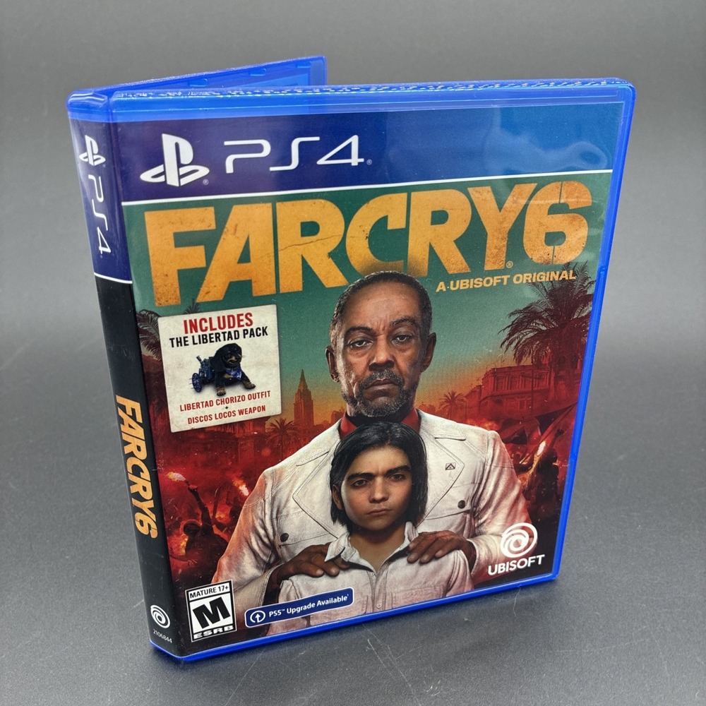 Far Cry 6 Sony PlayStation 4 PS4 2021 Game Disc & Case
